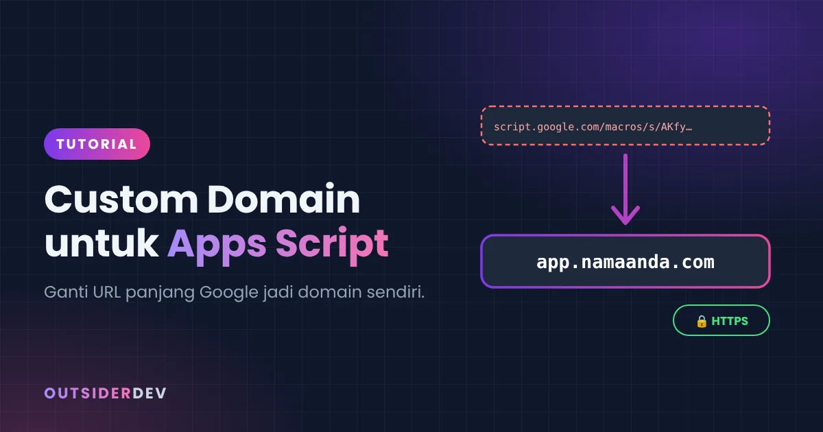 Custom Domain untuk Web Google Apps Script: 3 Cara yang Bisa Dipakai