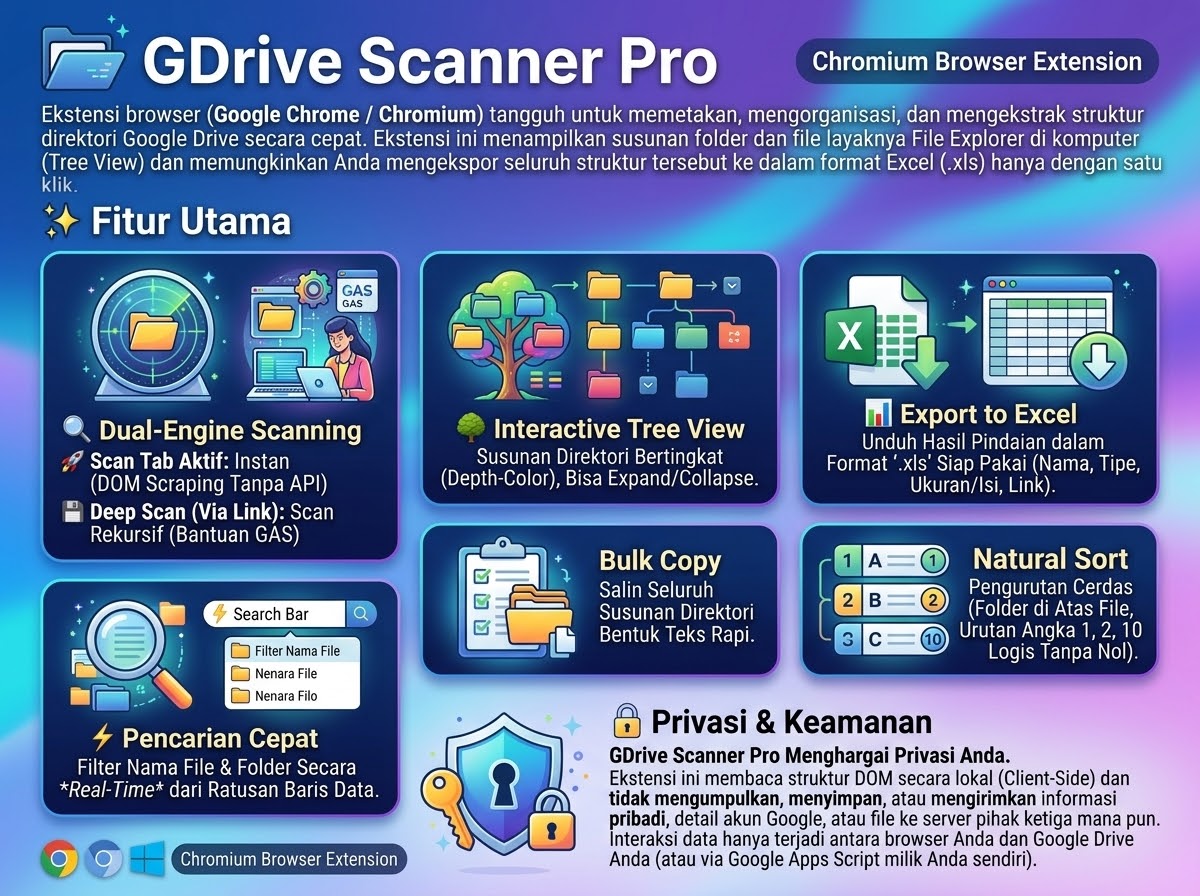 GDrive Scanner Pro - Chrome Extension